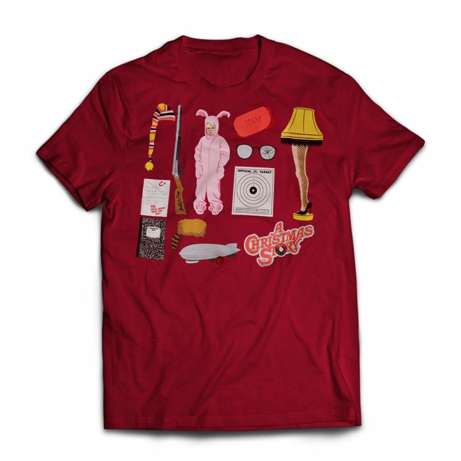 Apparel * A Christmas Story House Montage Tee From A Christmas Story